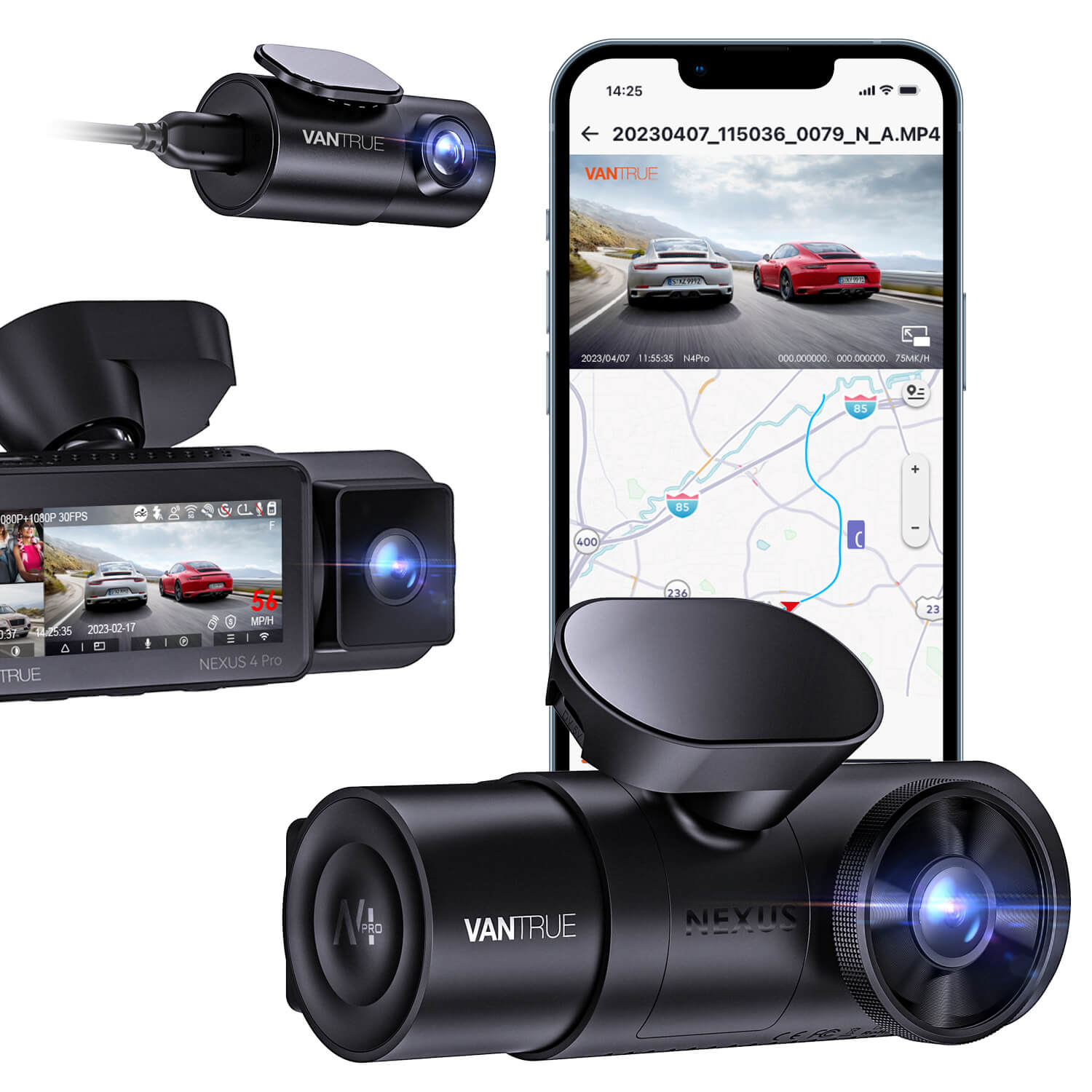 Vantrue unveils N4 Pro dashcam, featuring a high-resolution triple-camera  system - Aftermarket Intel