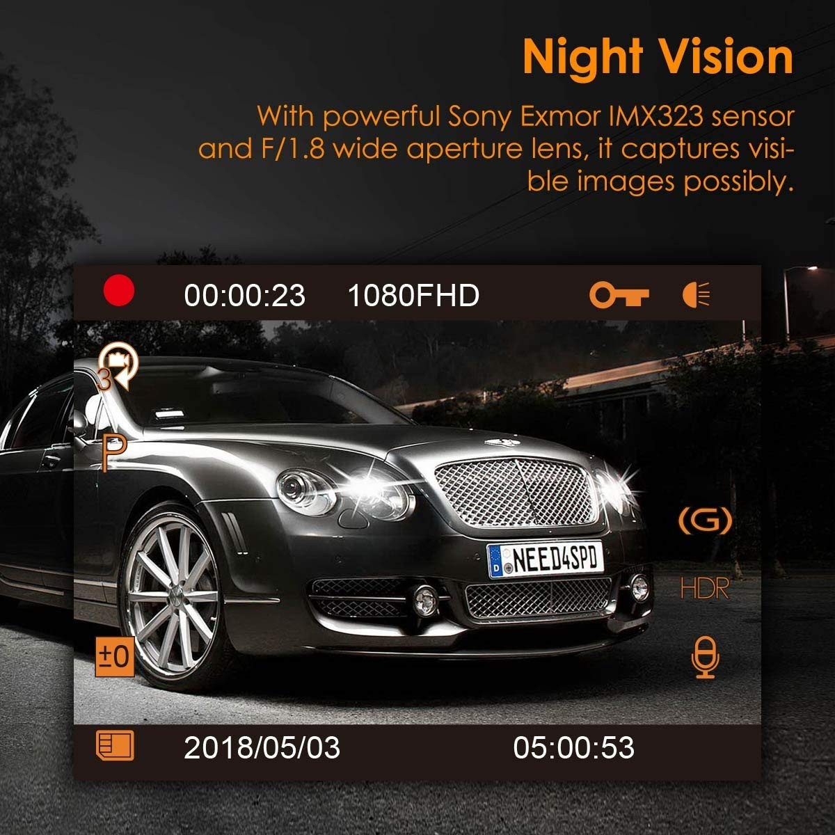 24-Hour Parked Vehicle Security Cameras In Extreme Night View