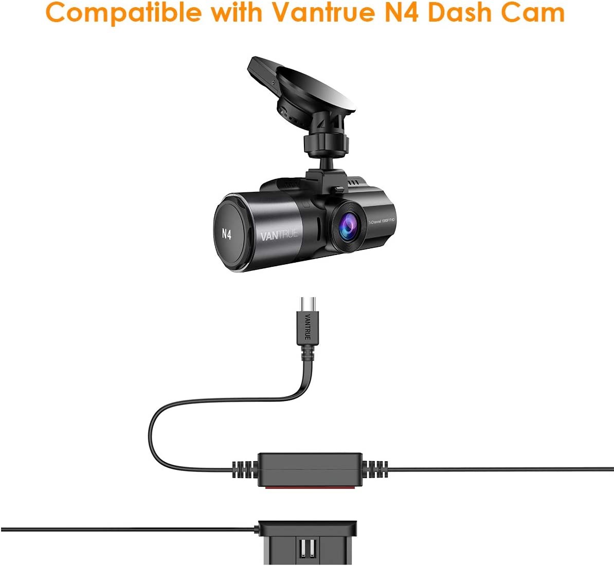 Vantrue 3-Lead ACC Hardwire Kit For N4, N2 Pro (2023), E1, E1 Lite