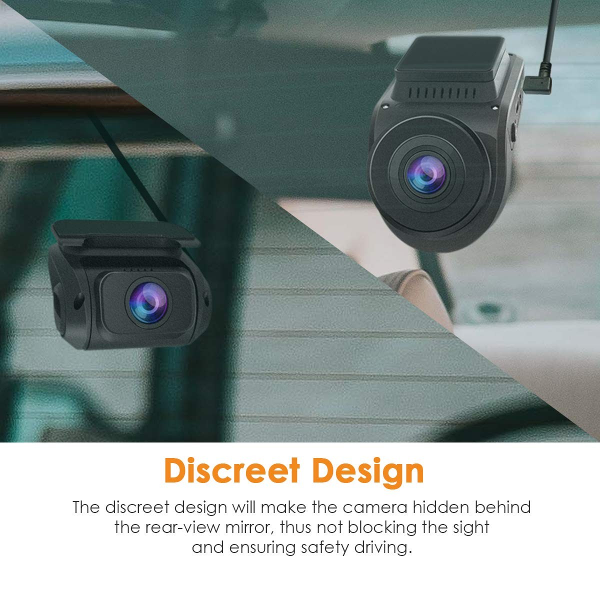 Vantrue S1 4K Dash Cam, Dual 1080p Front and Rear Car Camera with Built in GPS Speed, 24/7 Parking Mode, Sony Night Vision, Single Front 60fps