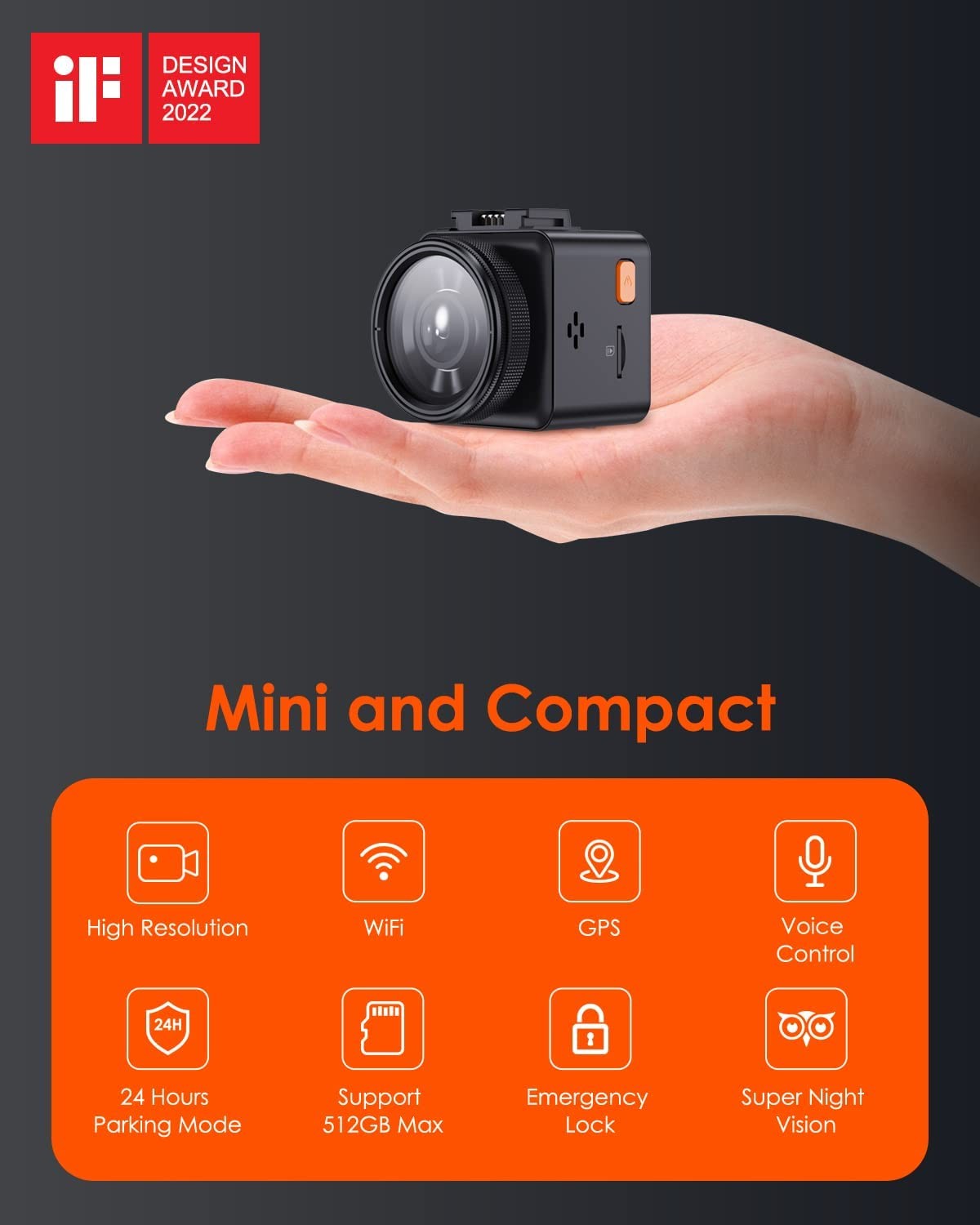 Vantrue Element 1 Mini WiFi Dash Cam